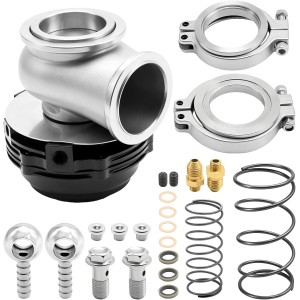 Hoypeyfiy 44mm External Cooled Turbo Wastegate Kit, Reliable Turbo Wastegate Replacement, Compatible with Universal Turbo Applications