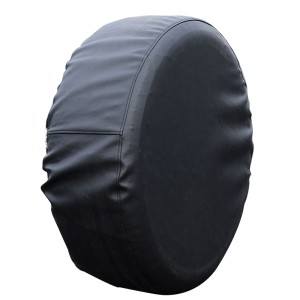 Hoypeyfiy Black Color PU Leather Spare Tire Cover (Fit 31-33 inches)